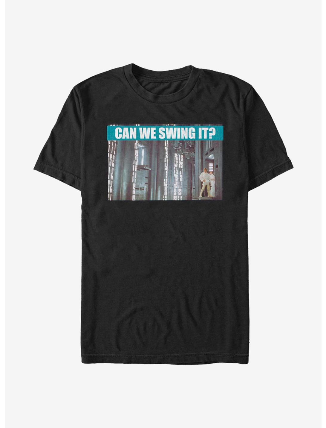 Star Wars Can We Swing It? T-Shirt, BLACK, hi-res