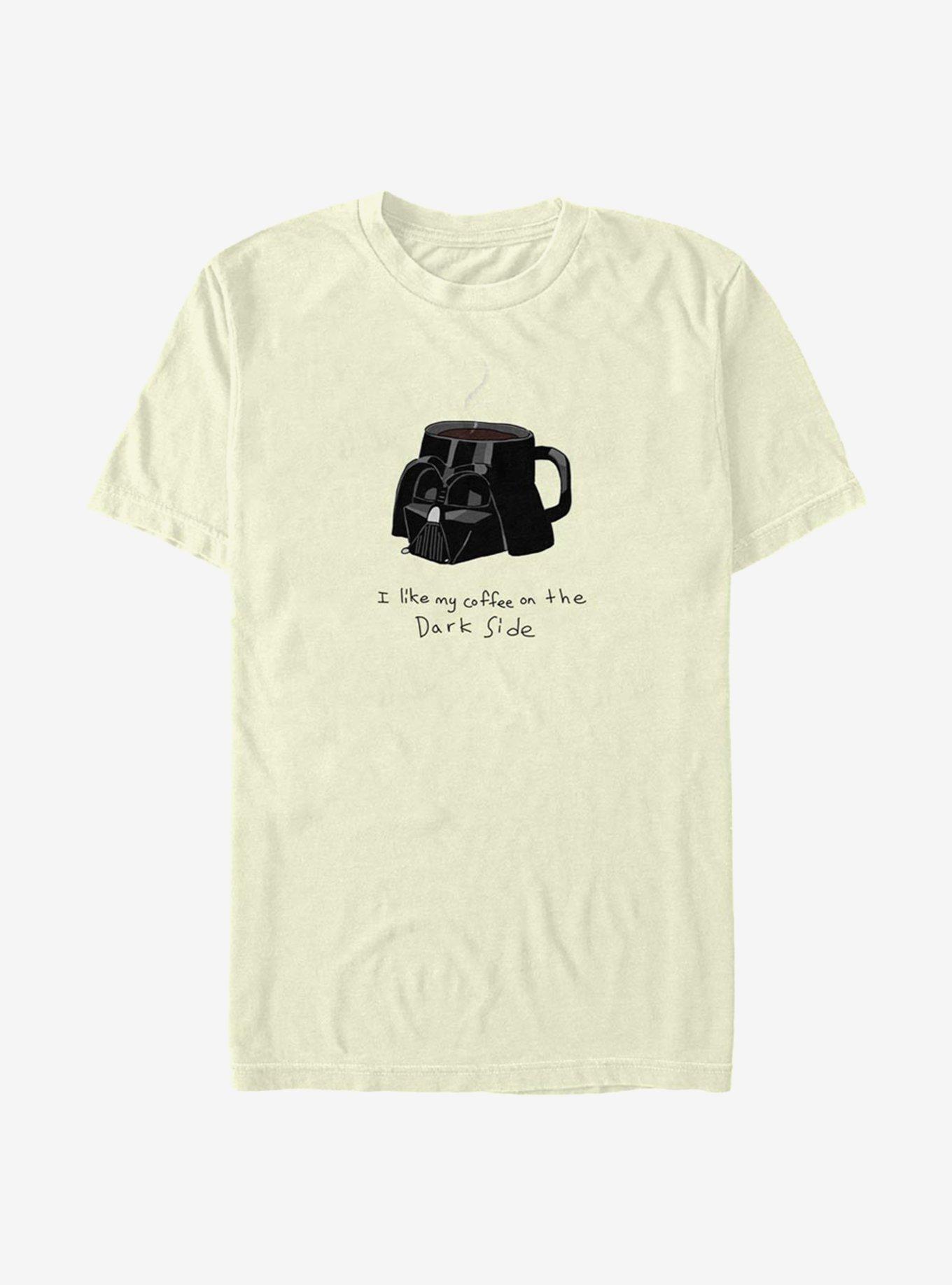 Star Wars Coffee On The Dark Side T-Shirt, NATURAL, hi-res