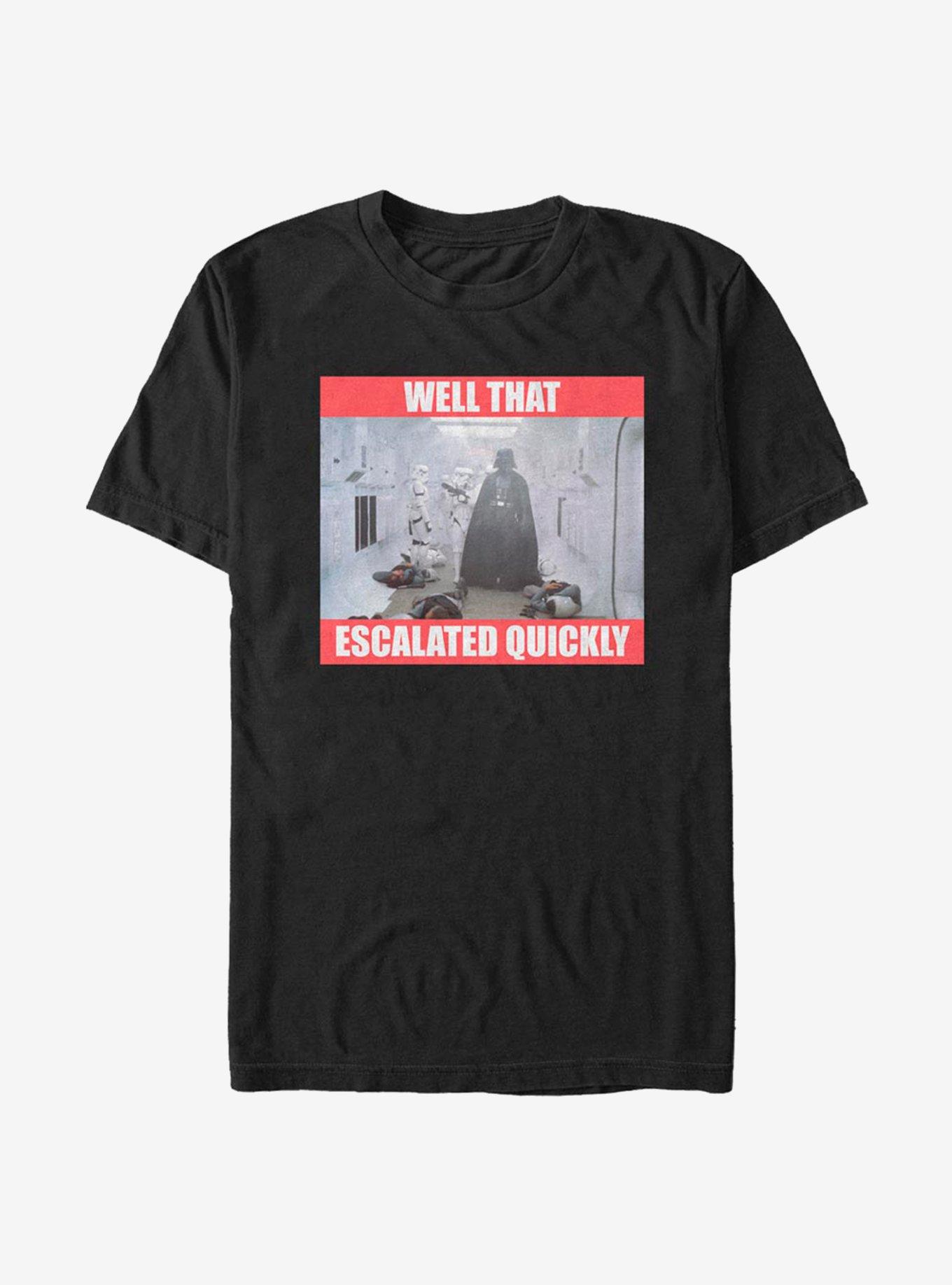 Star Wars Escalated Quickly T-Shirt, BLACK, hi-res