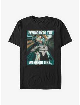 Star Wars Flying Into The Weekend T-Shirt, , hi-res