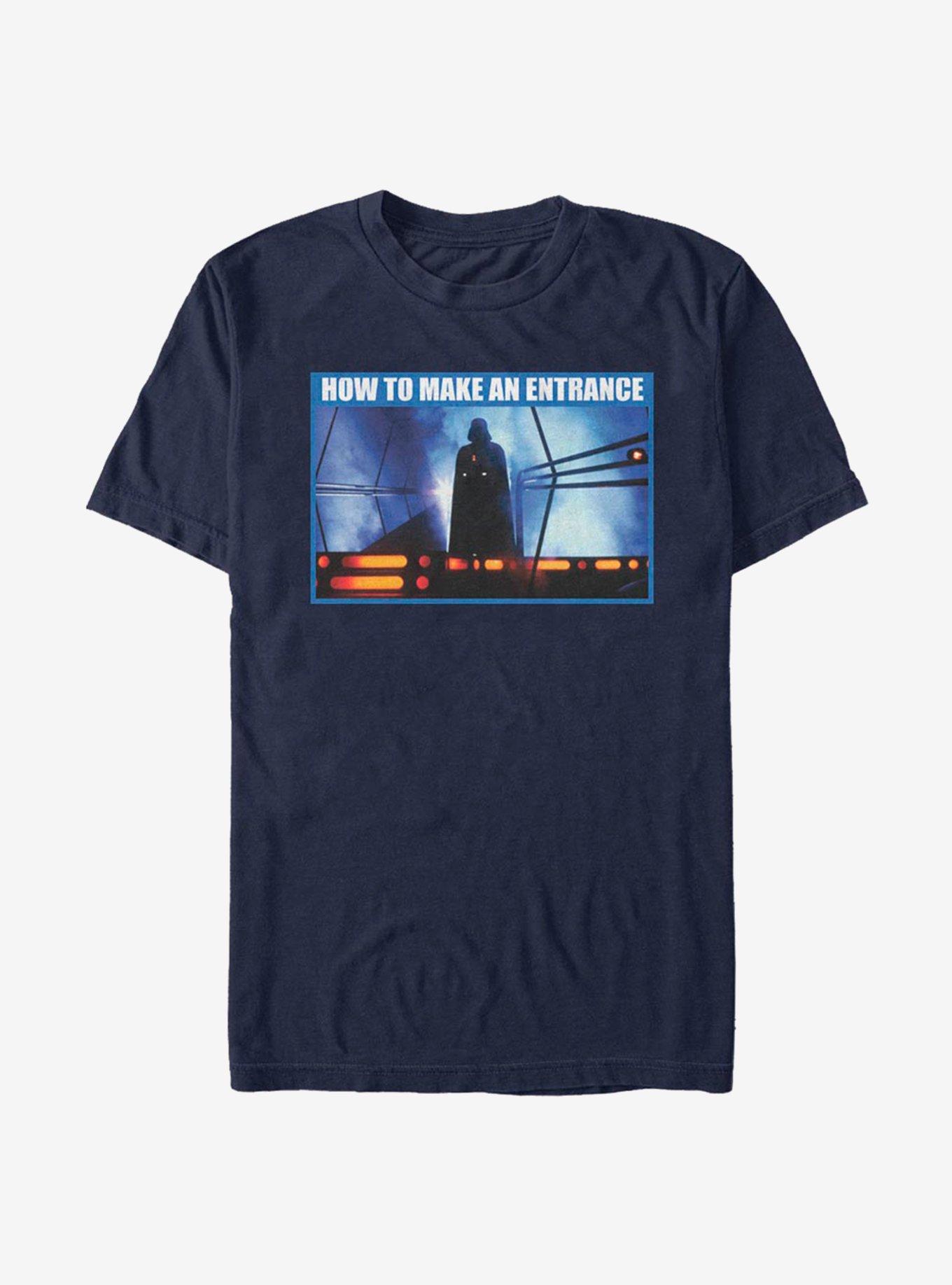 Star Wars How To Make An Entrance T-Shirt, NAVY, hi-res