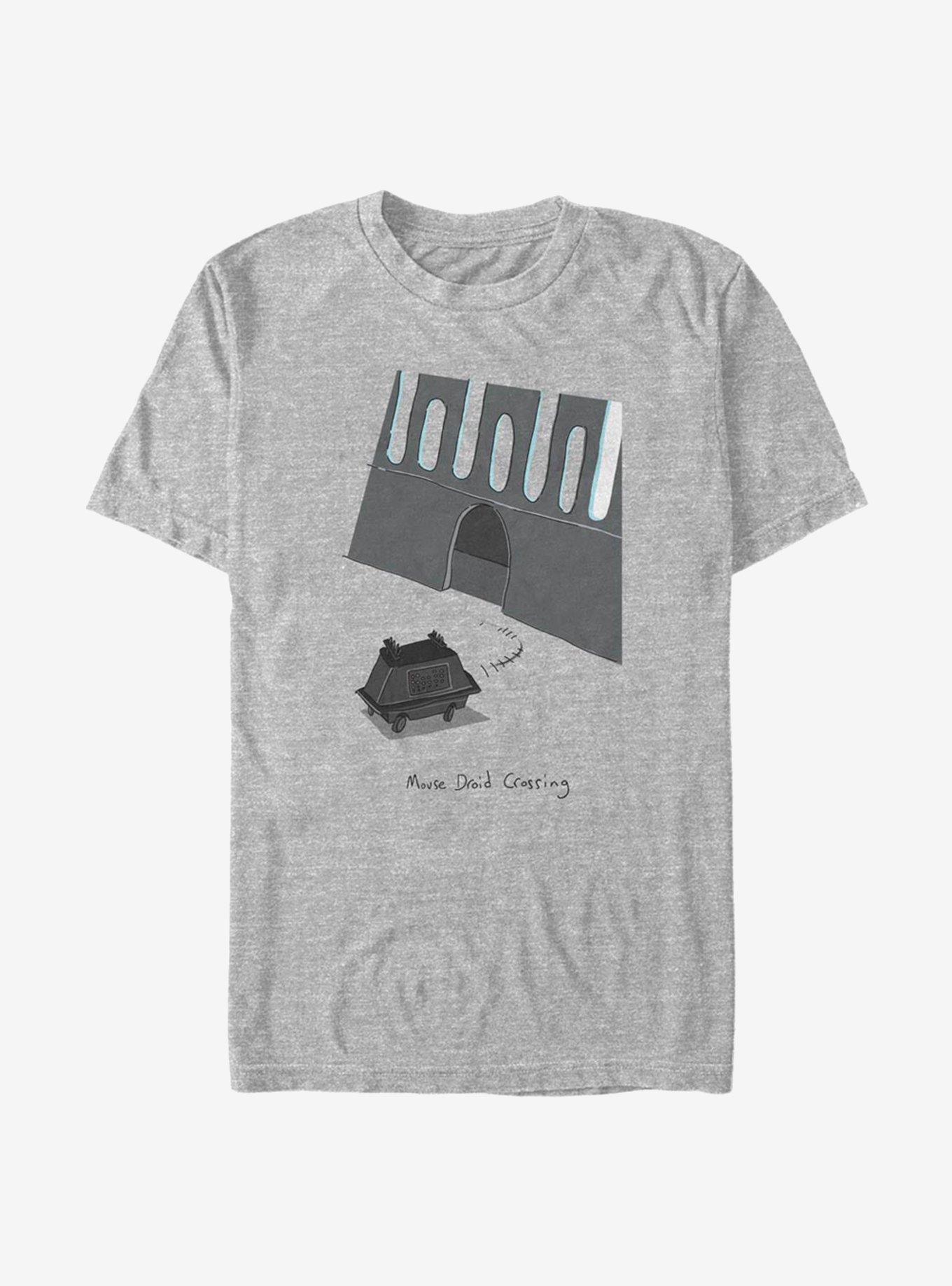Star Wars Mouse Droid Crossing T-Shirt, ATH HTR, hi-res