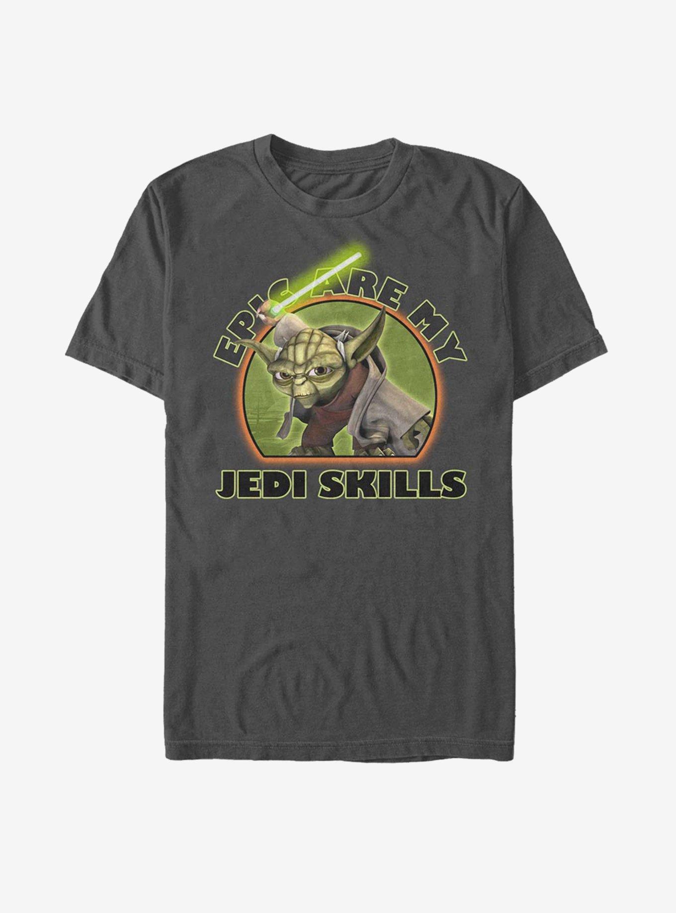 Star Wars: The Clone Wars Jedi Skills T-Shirt, CHARCOAL, hi-res