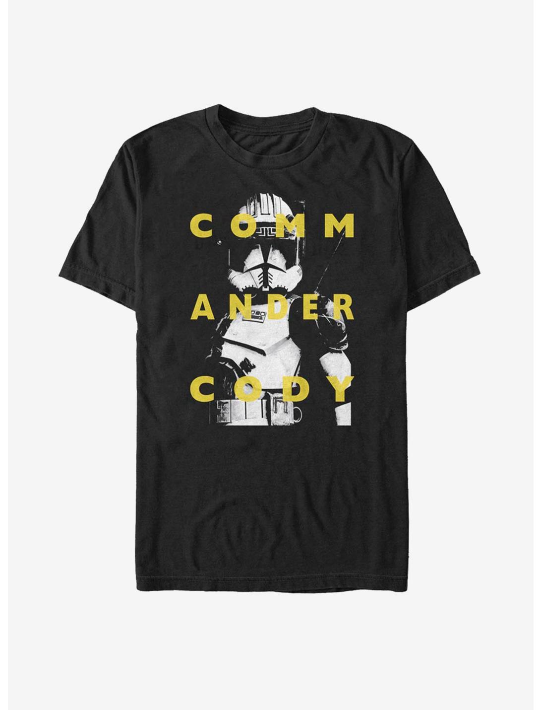 Star Wars: The Clone Wars Commander Cody Text T-Shirt, BLACK, hi-res