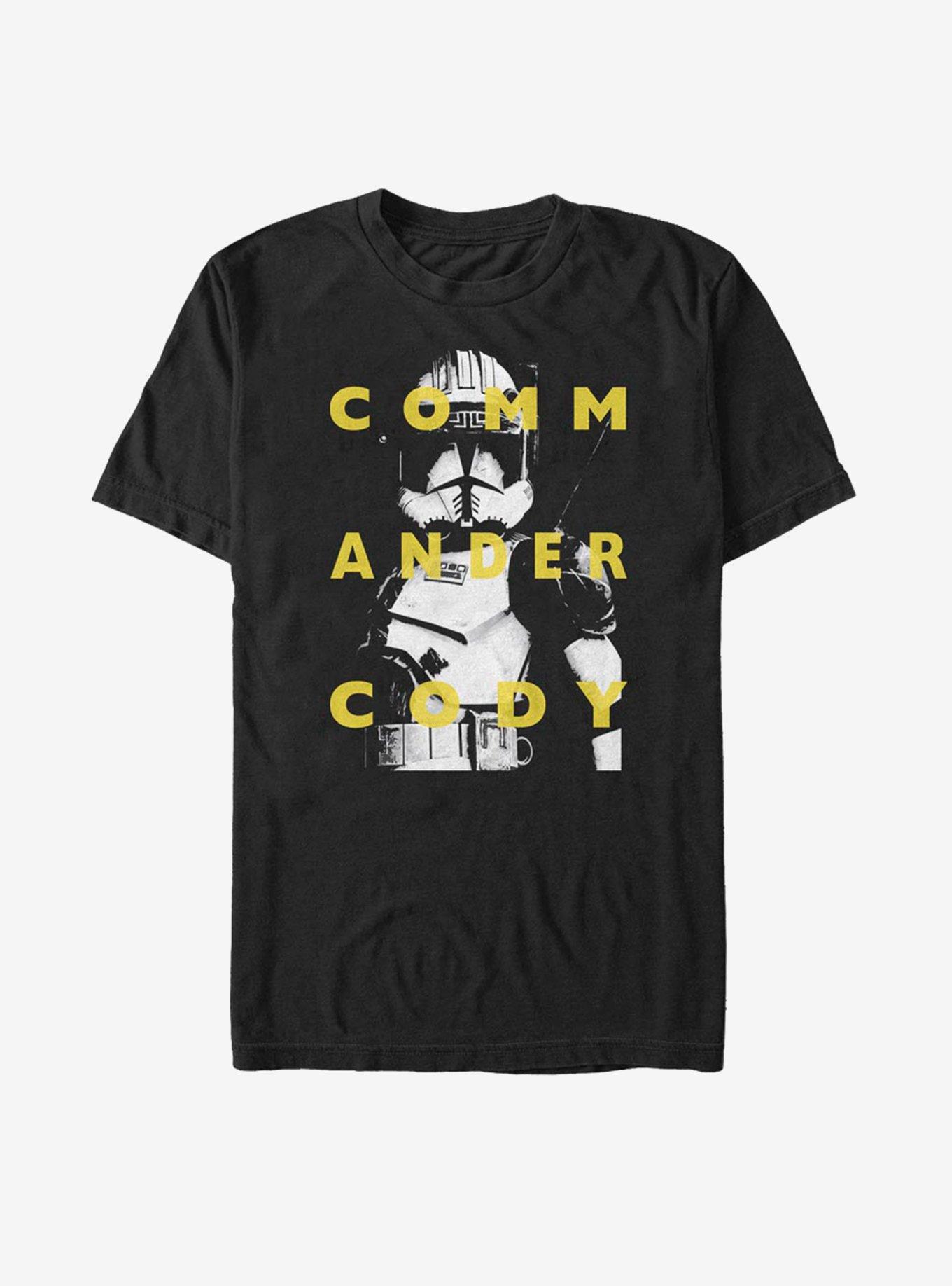 Star Wars: The Clone Wars Commander Cody Text T-Shirt, BLACK, hi-res