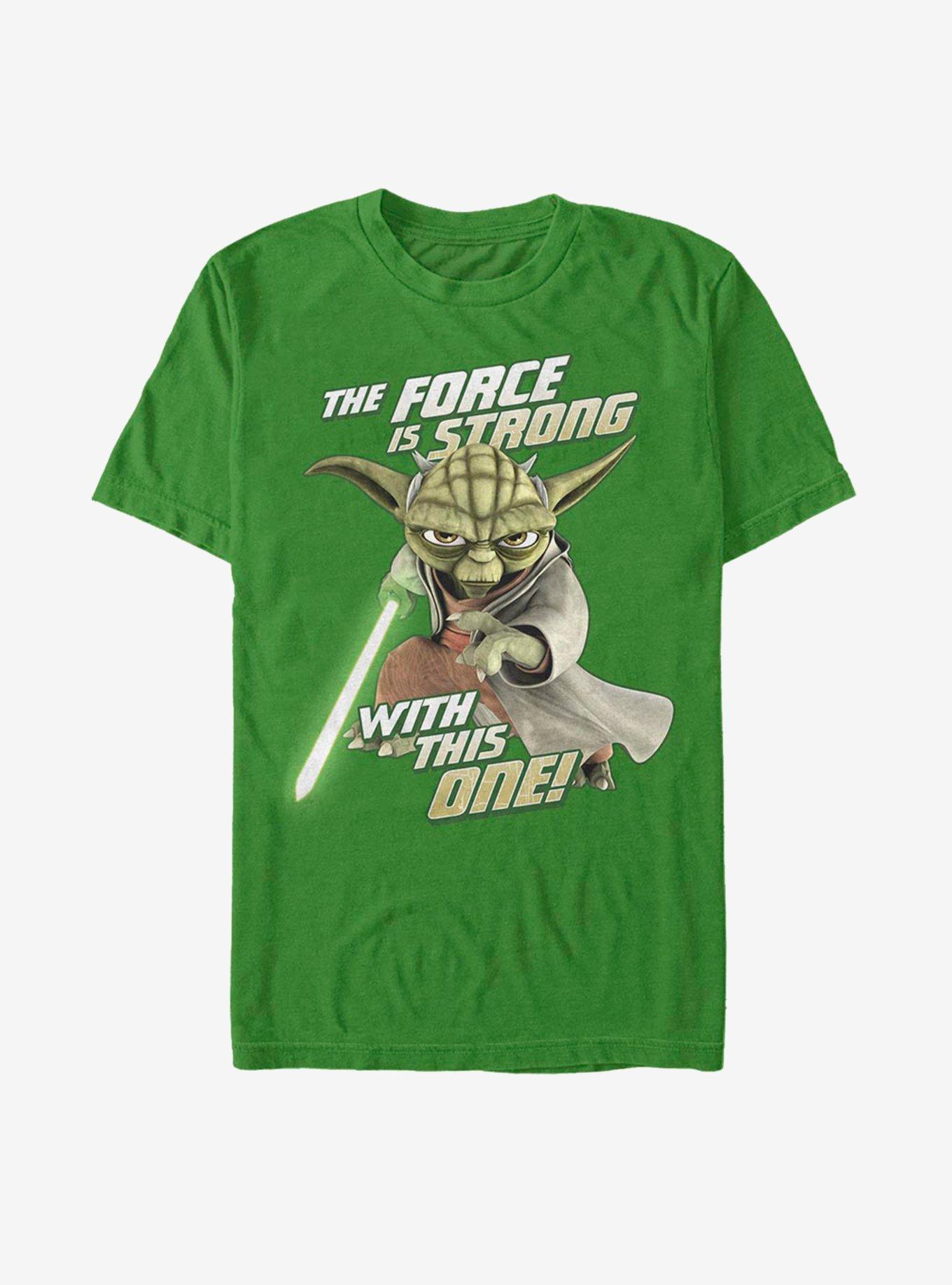 Star Wars: The Clone Wars Yoda Jedi Strong T-Shirt, KELLY, hi-res