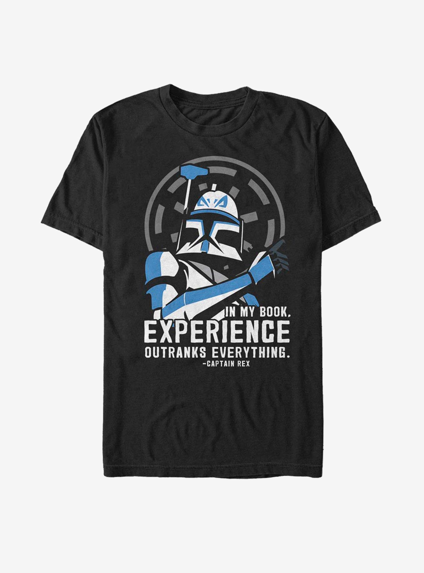 Star Wars: The Clone Wars Experience Outranks Everything T-Shirt, , hi-res
