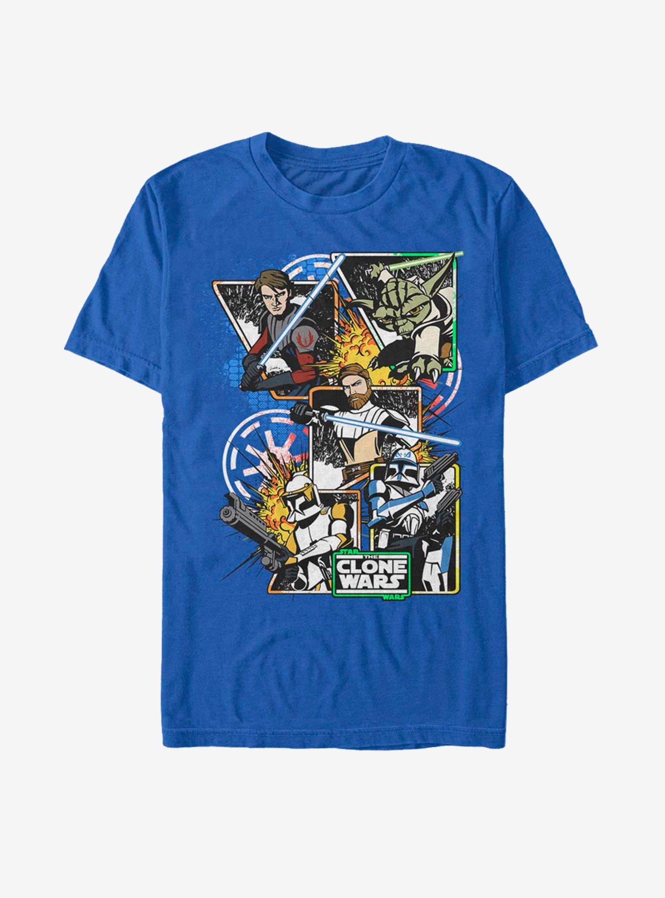 Star Wars: The Clone Wars Royal Flush T-Shirt, ROYAL, hi-res