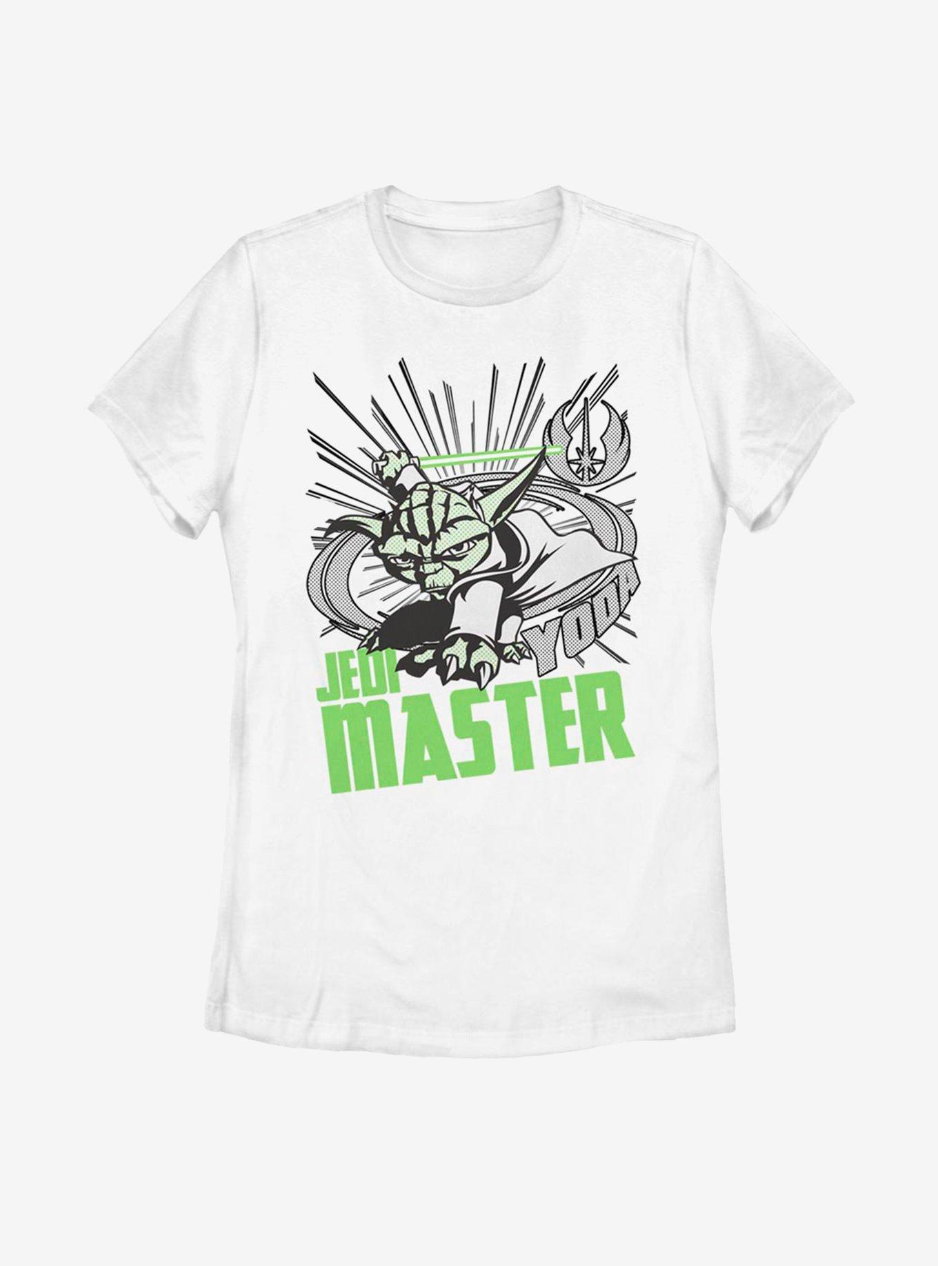 Star Wars: The Clone Wars Yoda Master Womens T-Shirt, WHITE, hi-res