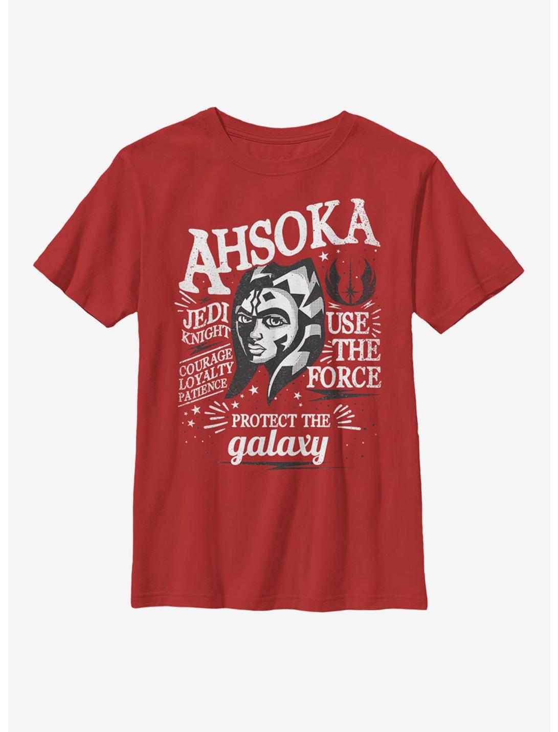 Star Wars: The Clone Wars Ahsoka Youth T-Shirt, RED, hi-res