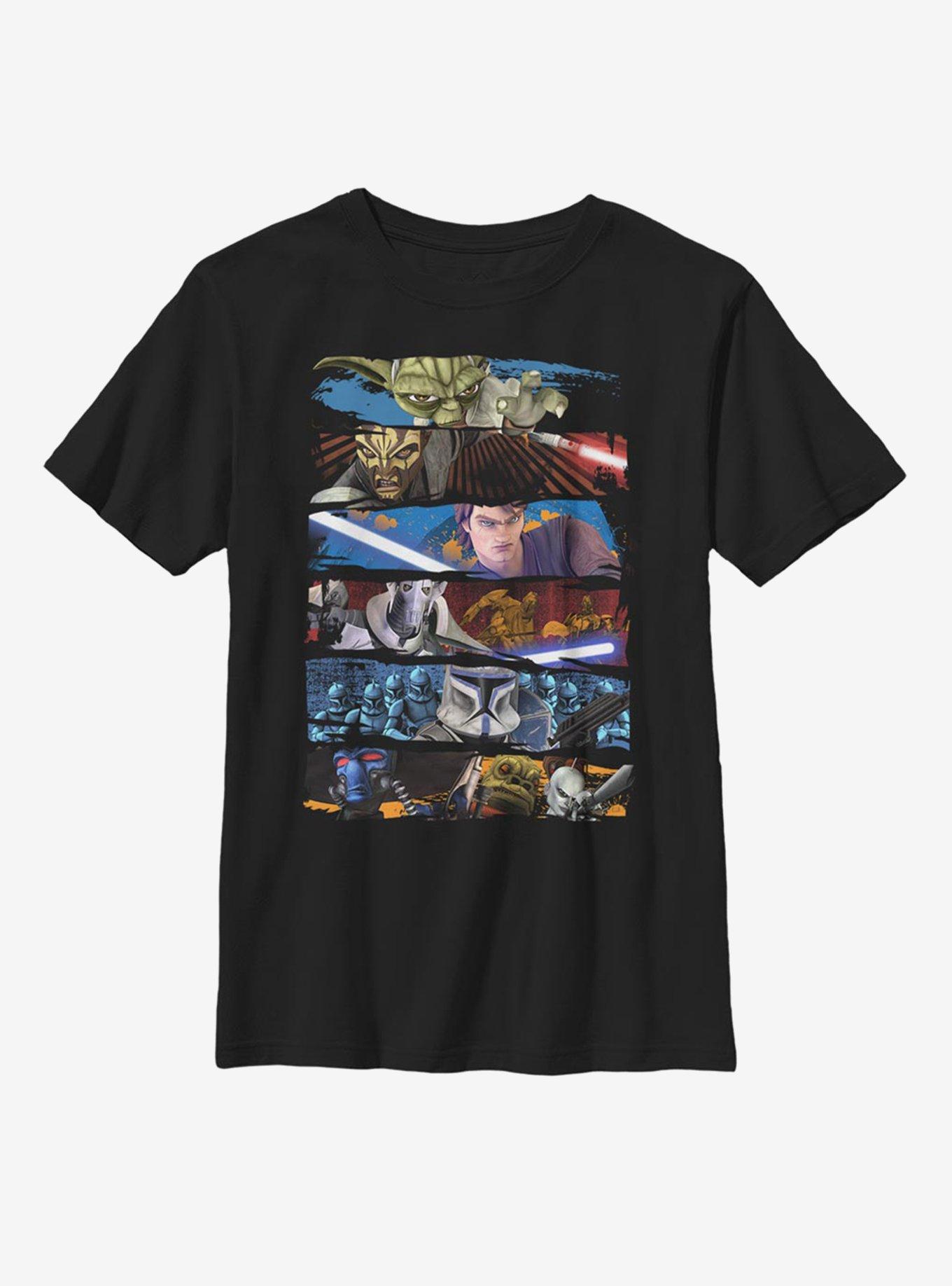 Star Wars: The Clone Wars Face Off Youth T-Shirt, , hi-res