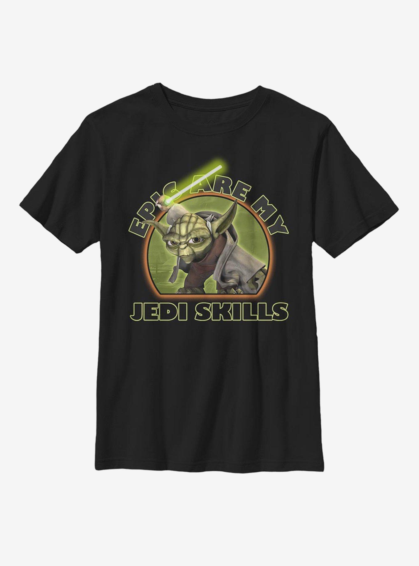 Star Wars: The Clone Wars Jedi Skills Youth T-Shirt, BLACK, hi-res