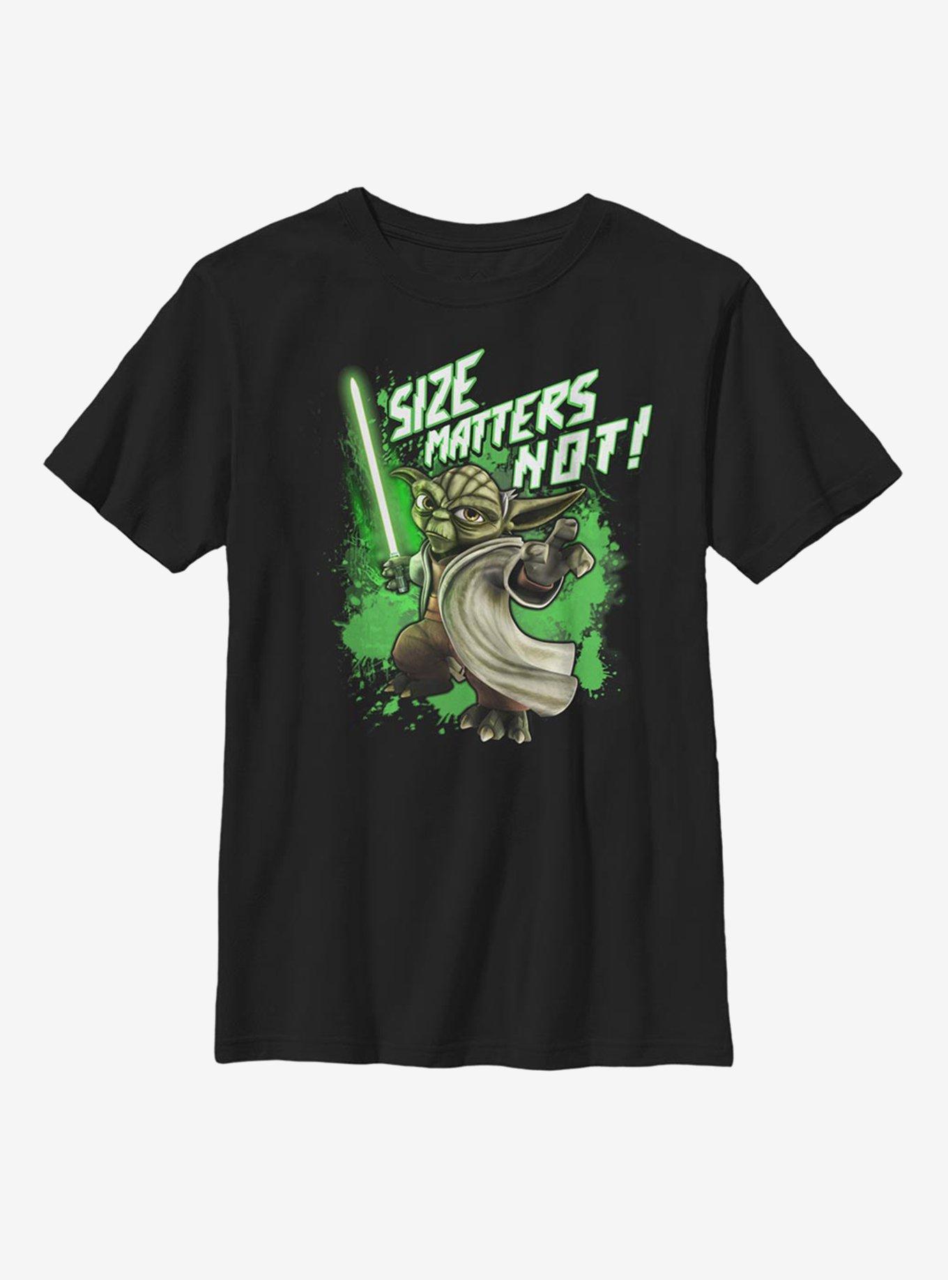 Star Wars: The Clone Wars Yoda Size Matters Not Youth T-Shirt, , hi-res