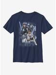 Star Wars: The Clone Wars Schematic Shot Youth T-Shirt, NAVY, hi-res