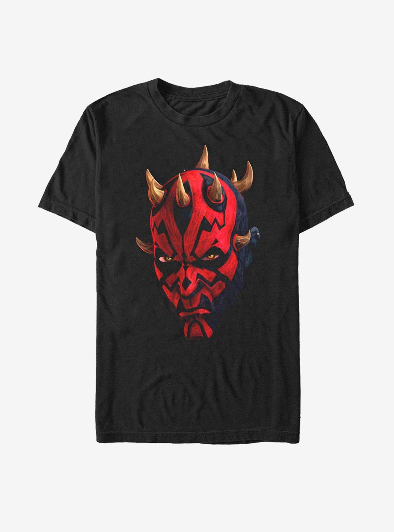 Star Wars: The Clone Wars Maul Face T-Shirt, BLACK, hi-res