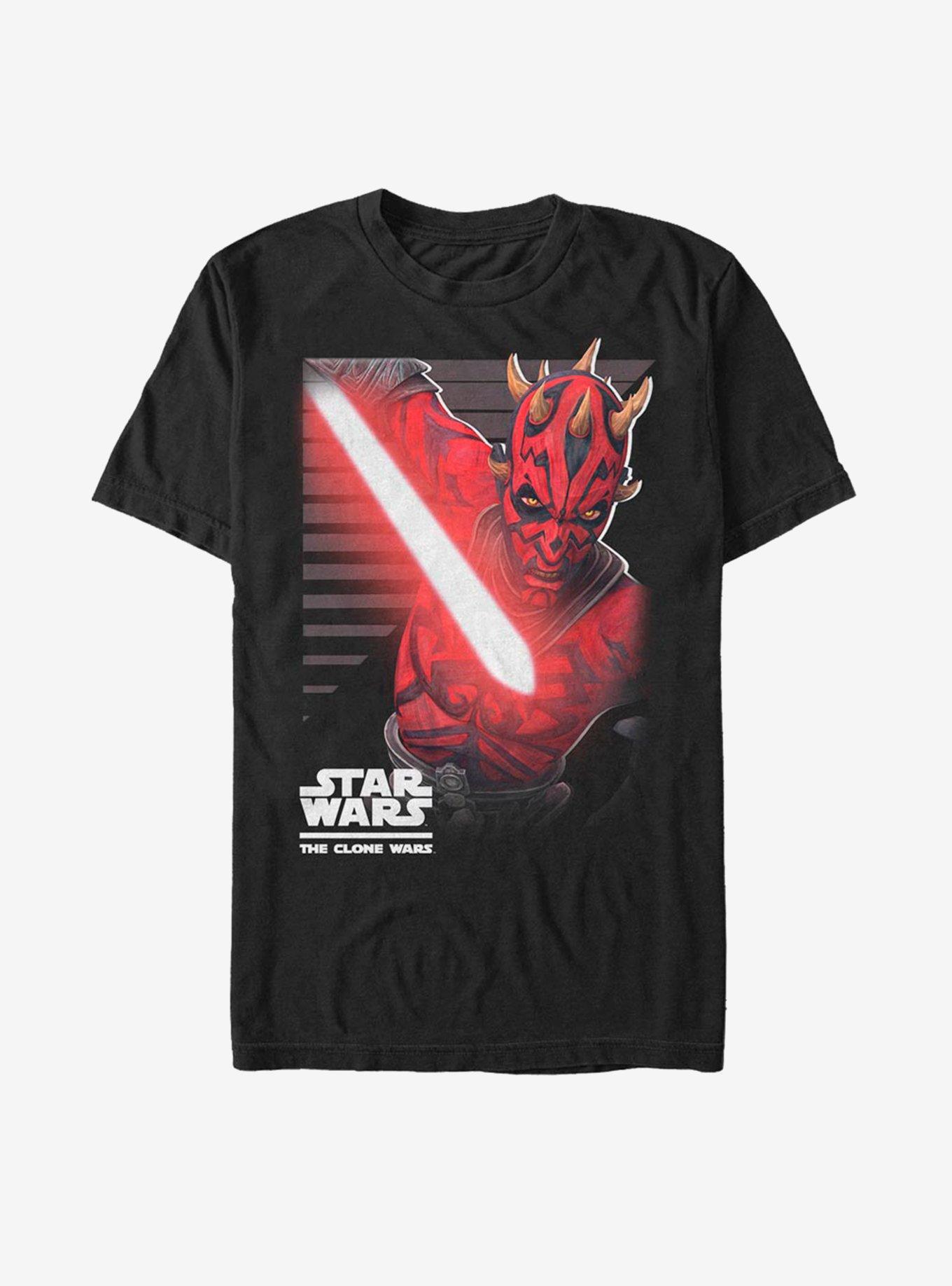Star Wars: The Clone Wars Maul Strikes T-Shirt, BLACK, hi-res