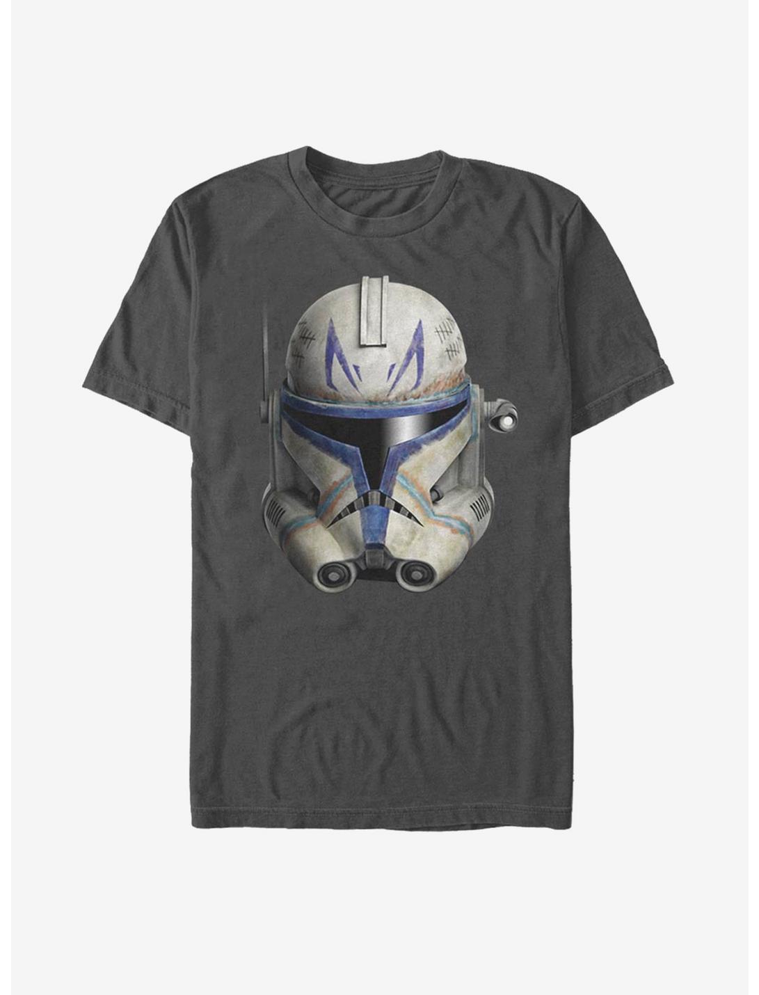 Star Wars: The Clone Wars Clone Captain Rex Helmet T-Shirt, CHARCOAL, hi-res