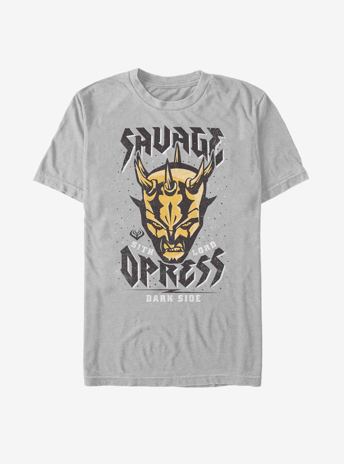 Star Wars: The Clone Wars Sith Lord Savage T-Shirt, SILVER, hi-res