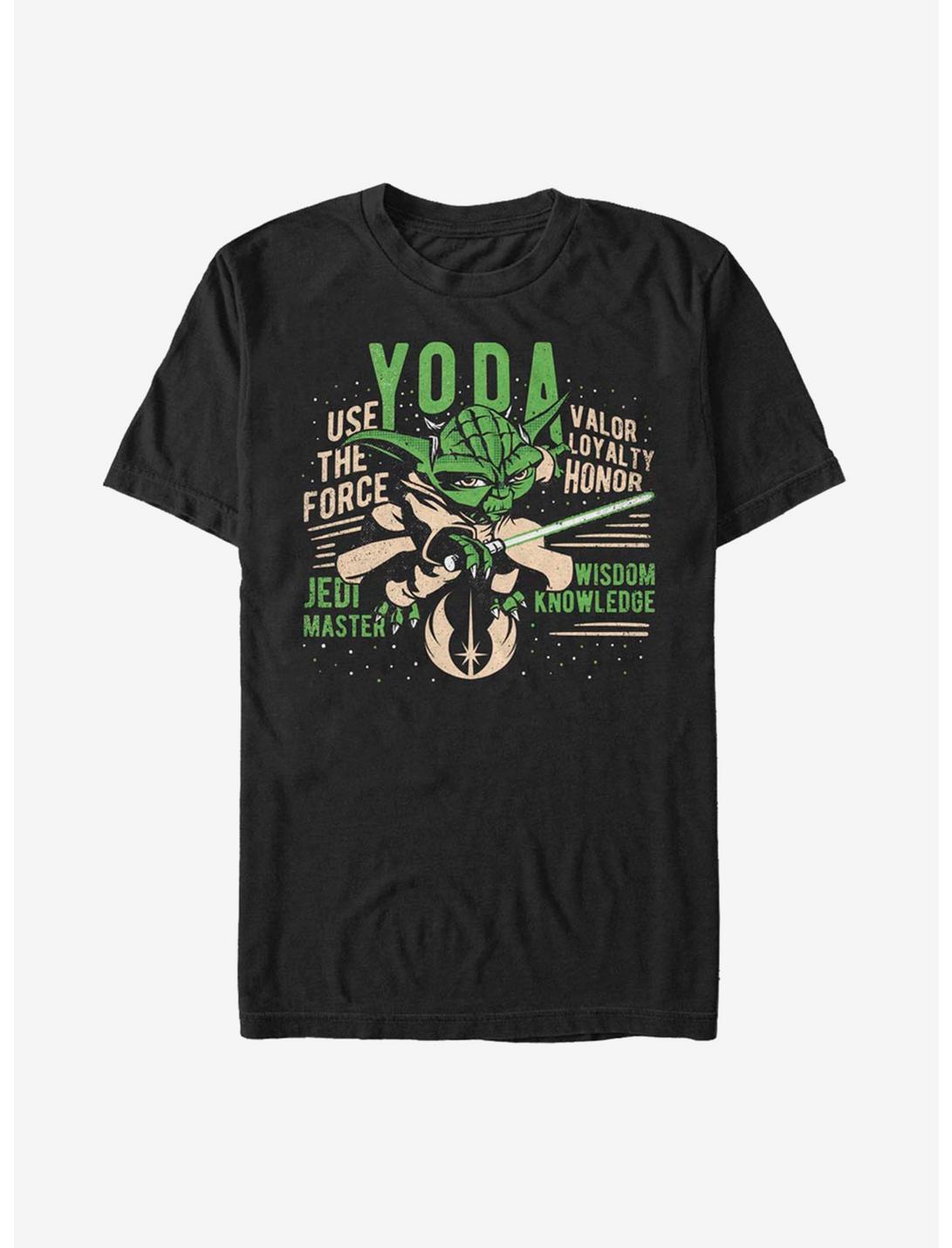 Star Wars: The Clone Wars Yoda T-Shirt, BLACK, hi-res