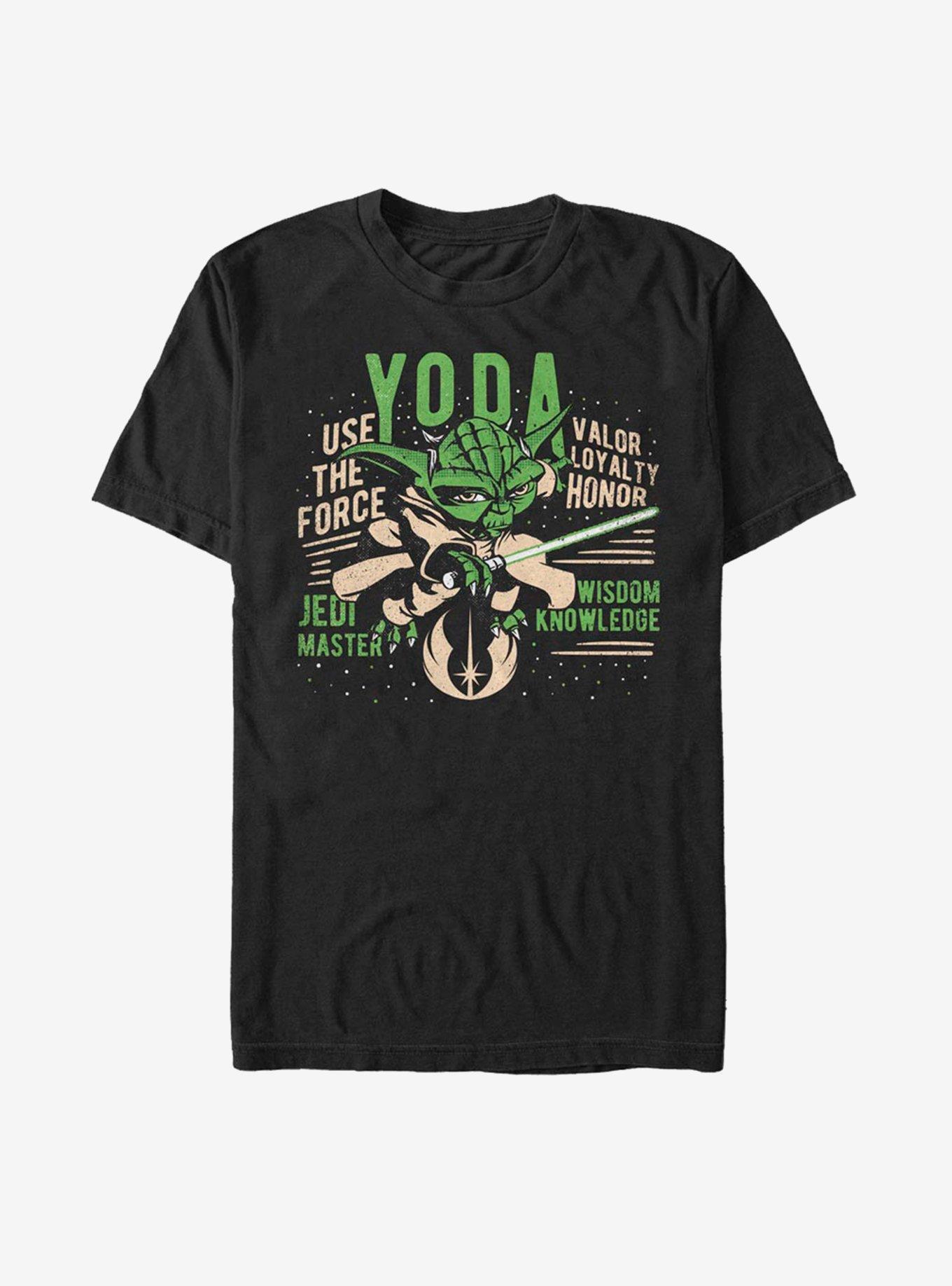 Star Wars: The Clone Wars Yoda T-Shirt, BLACK, hi-res