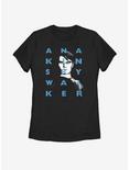 Star Wars: The Clone Wars Anakin Text Womens T-Shirt, BLACK, hi-res