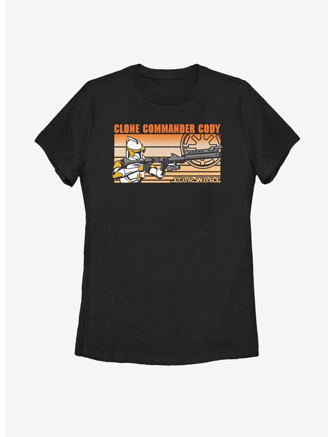 Star Wars: The Clone Wars Clone Commander Cody Womens T-Shirt, BLACK, hi-res