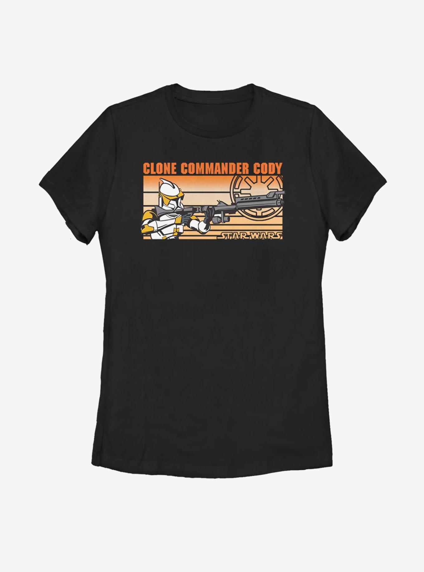 Star Wars: The Clone Wars Clone Commander Cody Womens T-Shirt, BLACK, hi-res