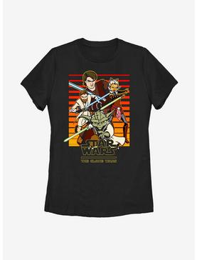 Plus Size Star Wars: The Clone Wars Heroes Line Up Womens T-Shirt, , hi-res