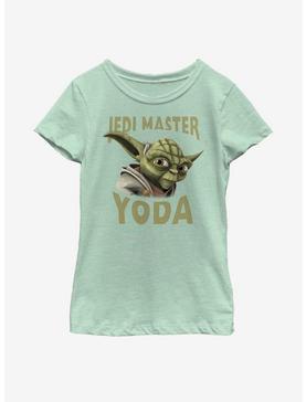 Star Wars: The Clone Wars Yoda Face Youth Girls T-Shirt, , hi-res