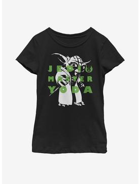 Plus Size Star Wars: The Clone Wars Yoda Text Youth Girls T-Shirt, , hi-res
