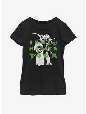 Star Wars: The Clone Wars Yoda Text Youth Girls T-Shirt, , hi-res