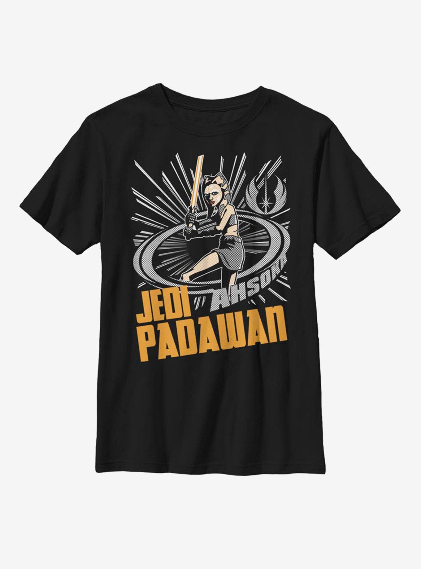 Star Wars: The Clone Wars Ahsoka Padawan Youth T-Shirt, BLACK, hi-res