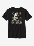 Star Wars: The Clone Wars Chewbacca Text Youth T-Shirt, BLACK, hi-res