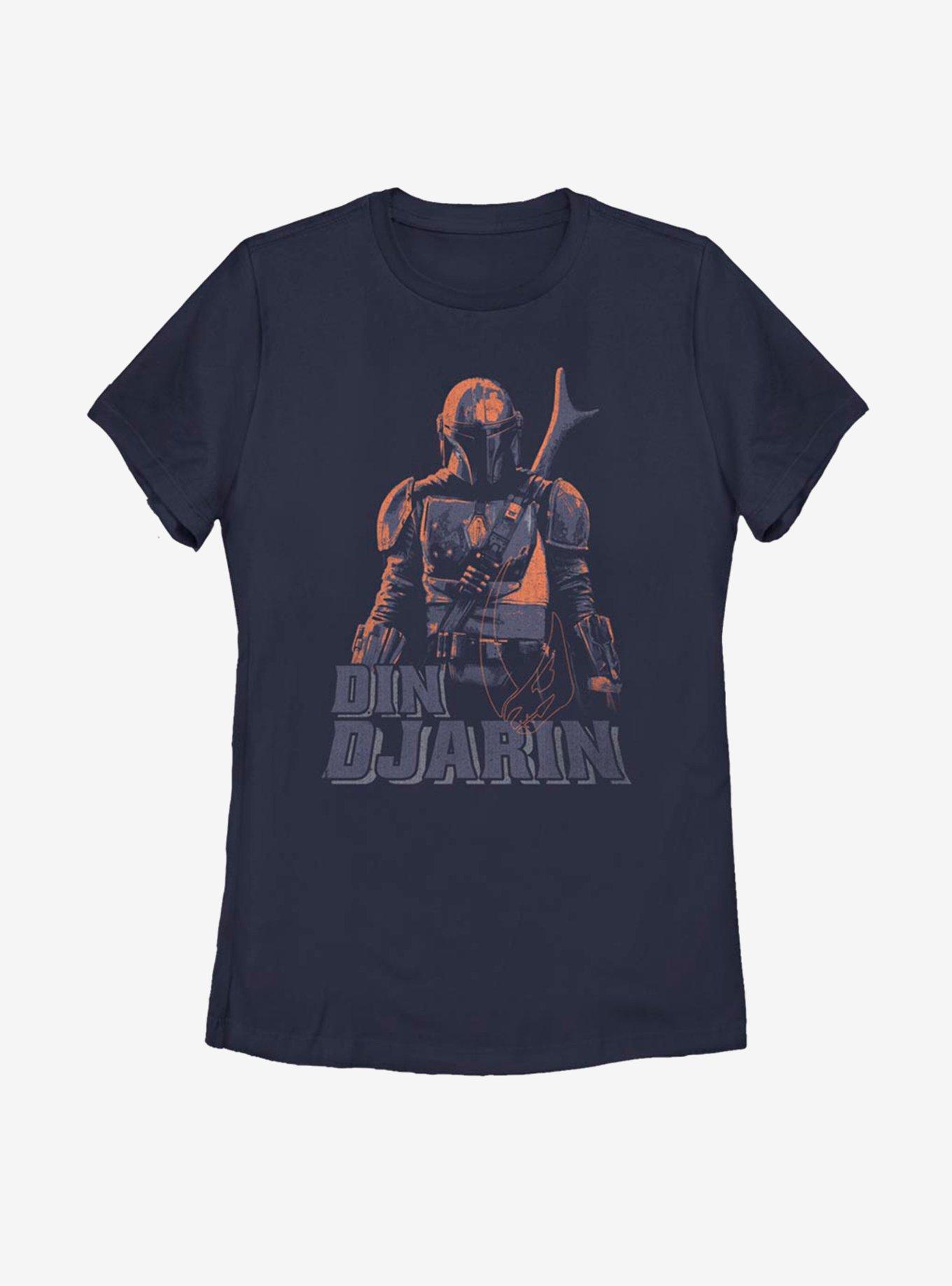 Star Wars The Mandalorian Din Djarin Womens T-Shirt, NAVY, hi-res