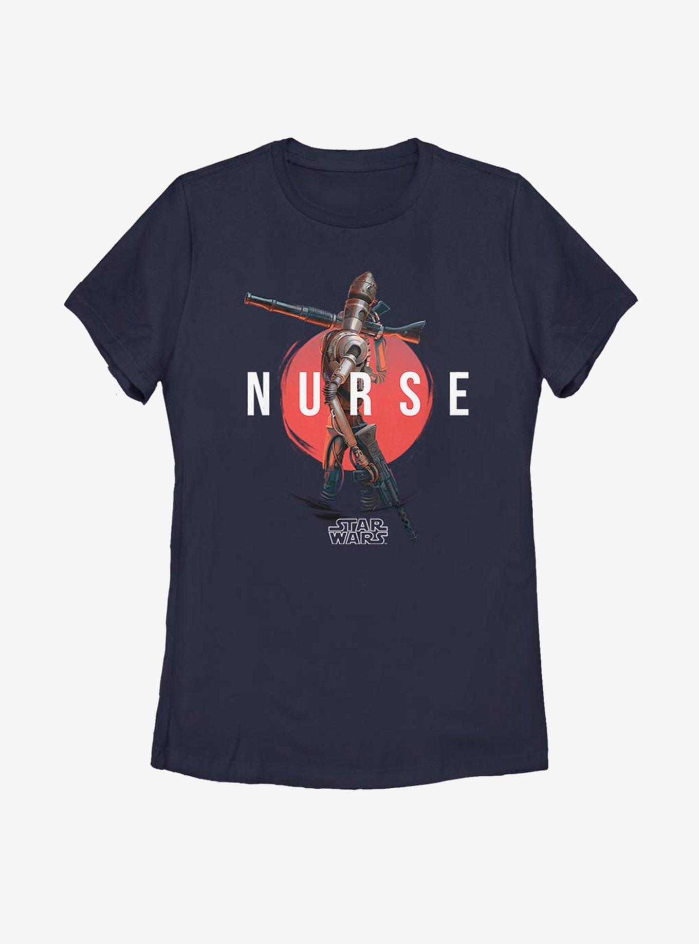 Star Wars The Mandalorian The Child Nanny Droid Womens T-Shirt, NAVY, hi-res