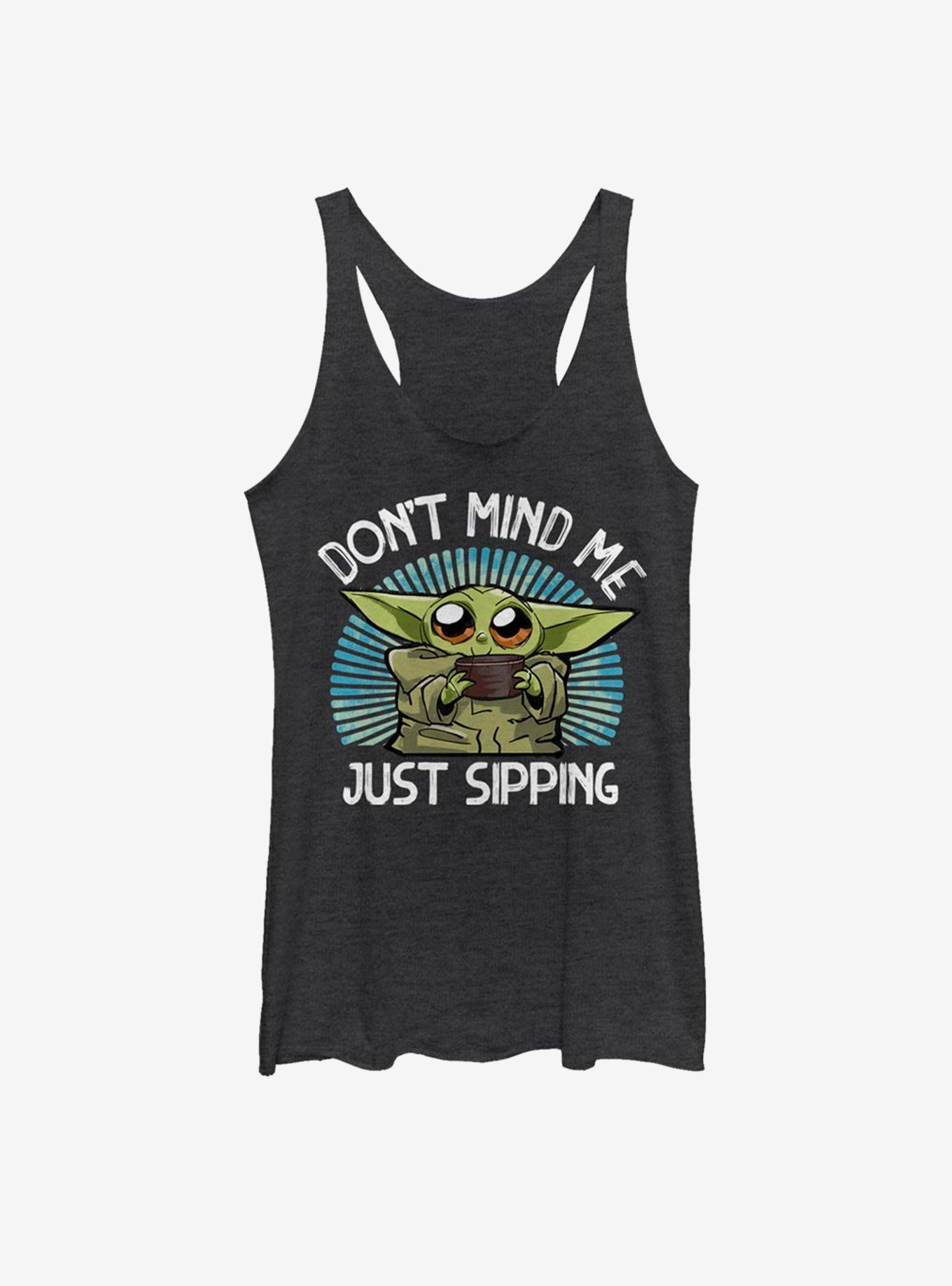 Star Wars The Mandalorian The Child Just Sipping Womens Tank Top, , hi-res