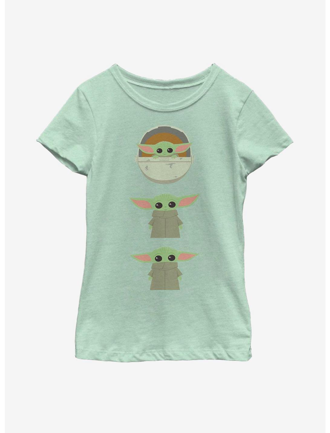 Plus Size Star Wars The Mandalorian The Child Stack Youth Girls T-Shirt, MINT, hi-res