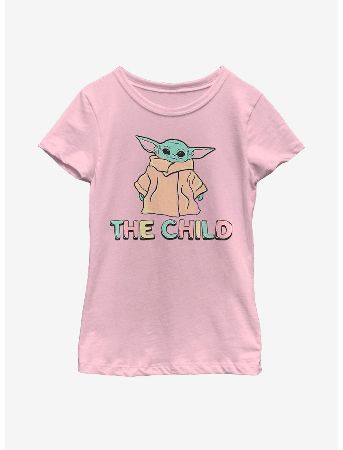 Star Wars The Mandalorian The Child Pastel Youth Girls T-Shirt, PINK, hi-res