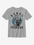 Plus Size Star Wars: The Clone Wars Ahsoka Rebel Padawan Youth T-Shirt, ATH HTR, hi-res