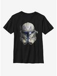 Star Wars: The Clone Wars Clone Captain Rex Helmet Youth T-Shirt, BLACK, hi-res