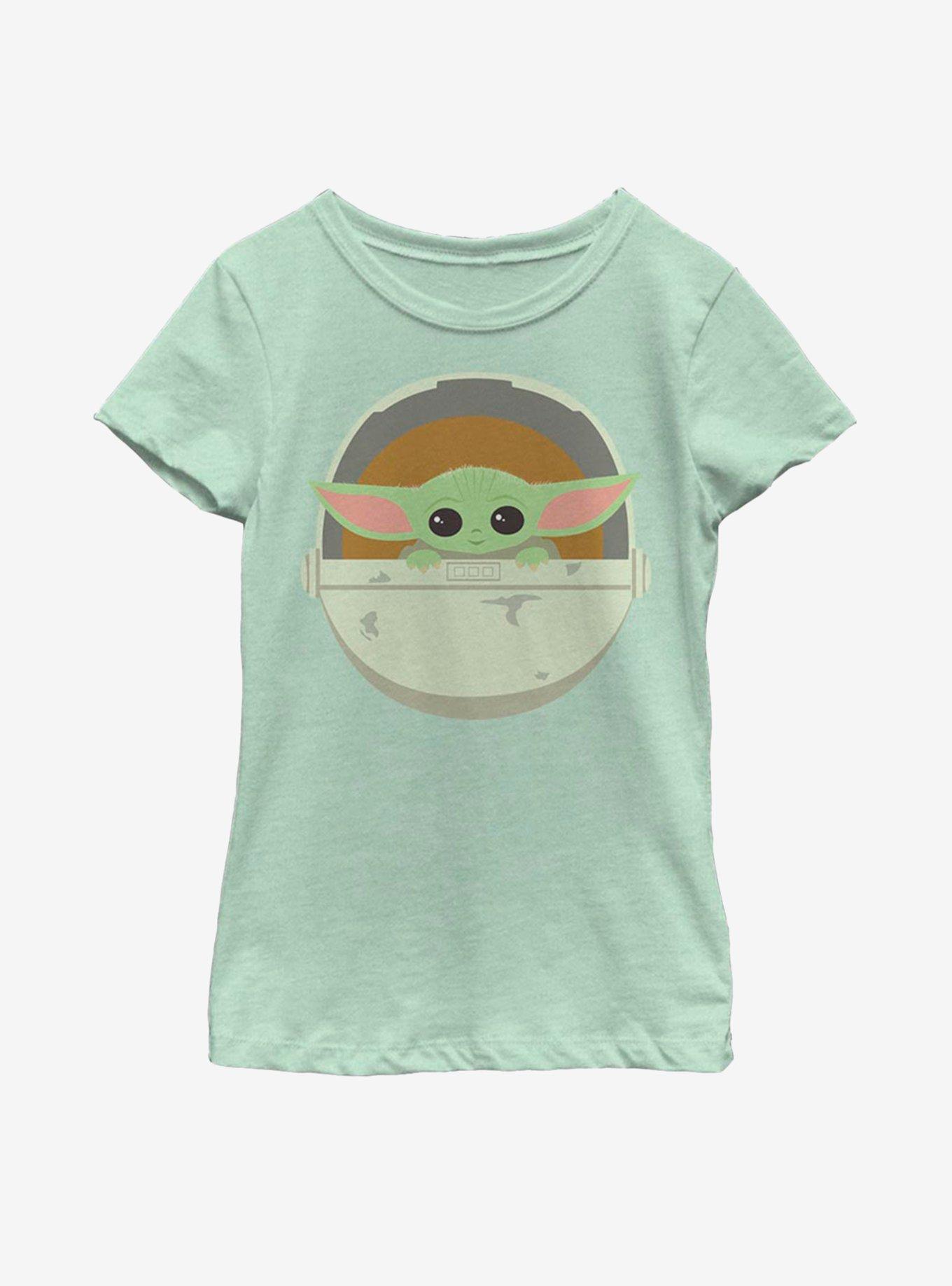 Star Wars The Mandalorian The Child Simple Carriage Youth Girls T-Shirt, , hi-res
