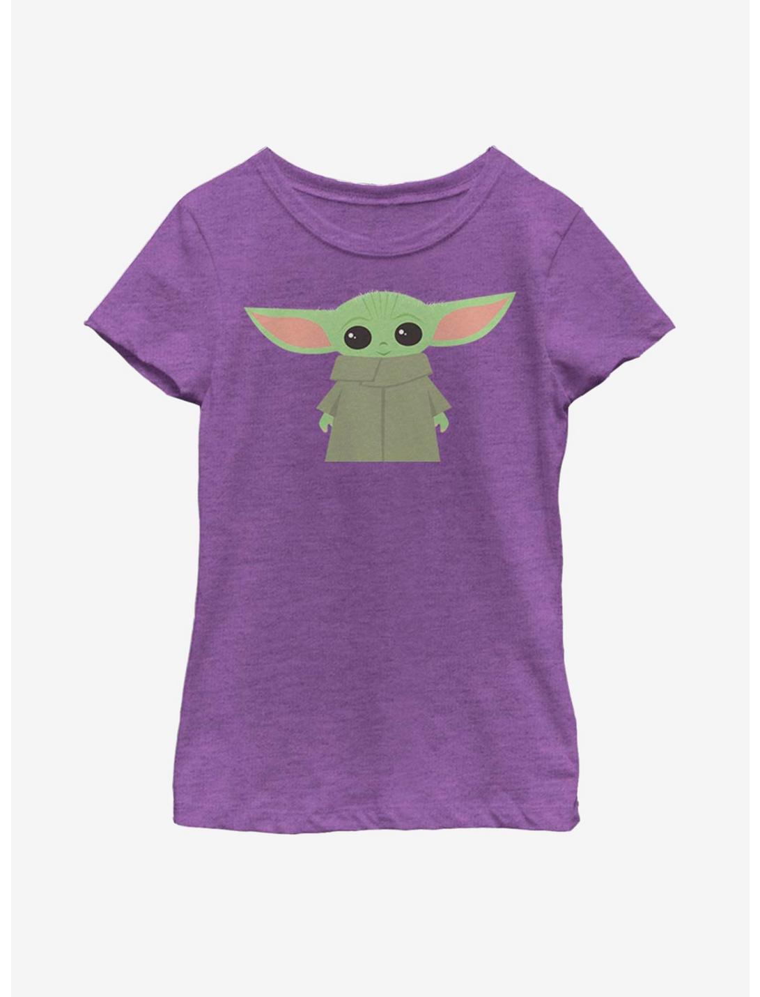 Plus Size Star Wars The Mandalorian The Child Simple And Cute Youth Girls T-Shirt, PURPLE BERRY, hi-res