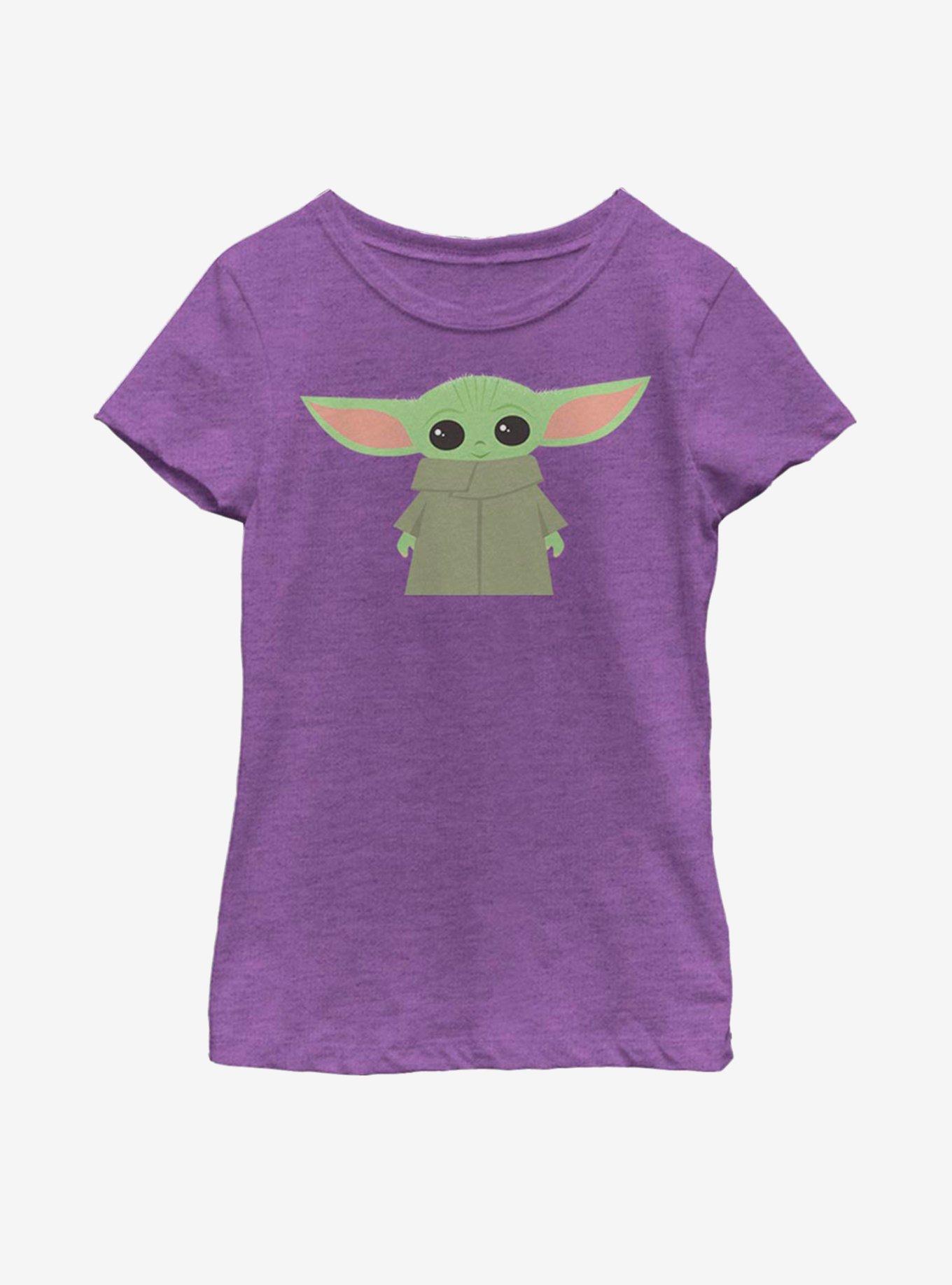 Star Wars The Mandalorian The Child Simple And Cute Youth Girls T-Shirt, PURPLE BERRY, hi-res