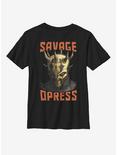 Star Wars: The Clone Wars Savage Face Youth T-Shirt, BLACK, hi-res