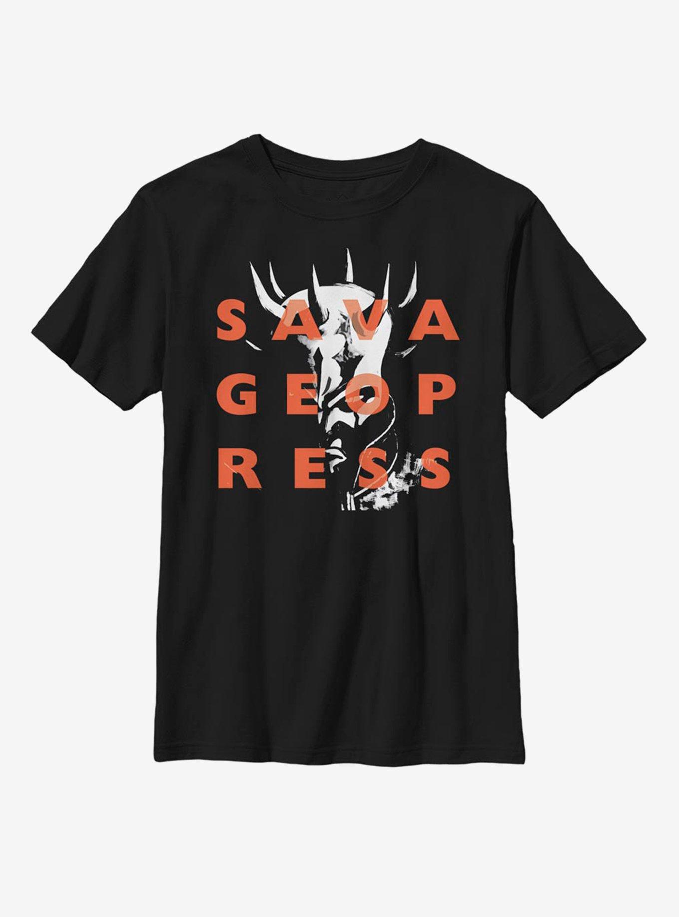 Star Wars: The Clone Wars Savage Opress Text Youth T-Shirt, , hi-res