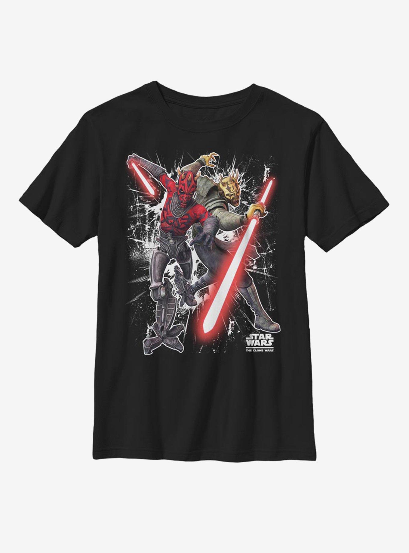 Star Wars: The Clone Wars Sith Brothers Youth T-Shirt, BLACK, hi-res