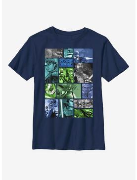 Star Wars: The Clone Wars Story Squares Youth T-Shirt, , hi-res