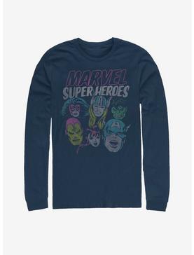 Marvel Avengers Super Heroes Distressed Long-Sleeve T-Shirt, , hi-res