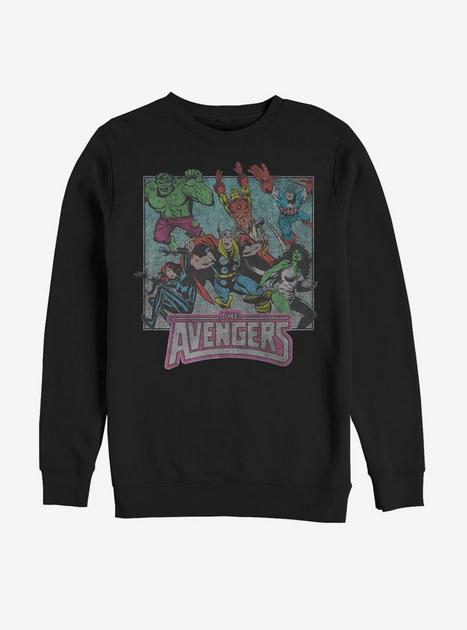 MARVEL COMICS AVENGER Universe Box Logo Sweatshirt Sweater Pullover Jumper main image 0