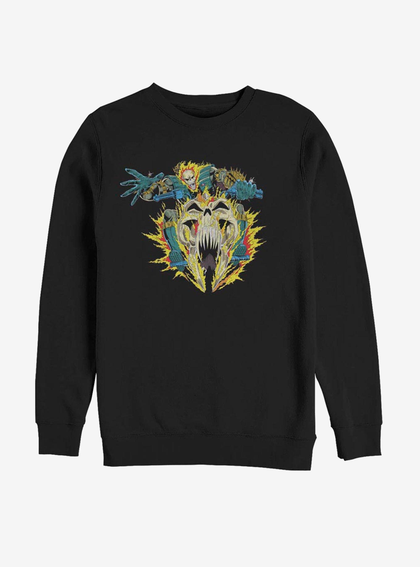 Marvel Ghost Rider Attack Sweatshirt, BLACK, hi-res